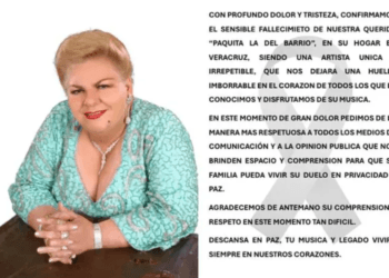 Adiós a Paquita la del Barrio