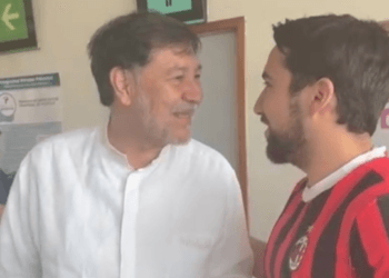 Fernández Noroña e hijo de Calderón se dan ‘agarrón’ en aeropuerto