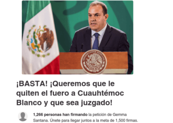 Juntan firmas para incentivar el desafuero de Cuauhtémoc Blanco