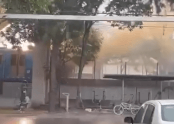 Reportan incendio en estación La Noria del Tren Ligero en CDMX