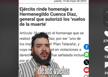 Cuestionan homenaje a militar de los vuelos de la muerte