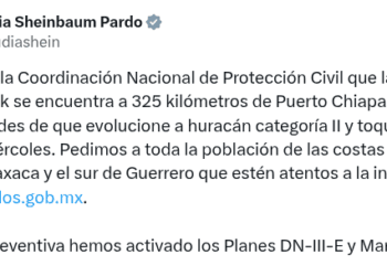 Tormenta tropical Erick podría convertirse en huracán