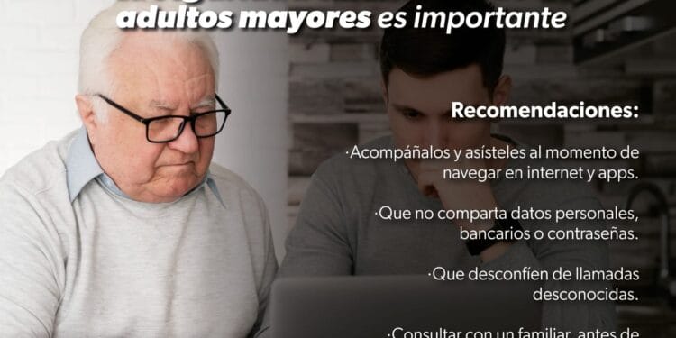 Alertan por fraudes digitales a los adultos mayores