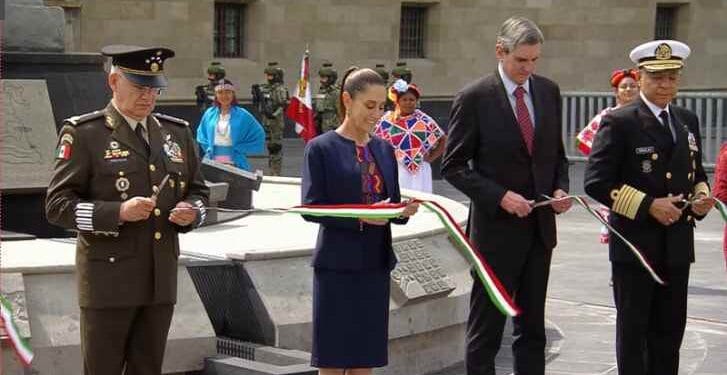 Sheinbaum encabeza conmemoración por los 700 años de Tenochtitlán