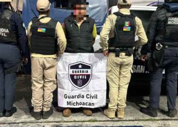 Detenido hombre con arma de fuego, en Quiroga: SSP