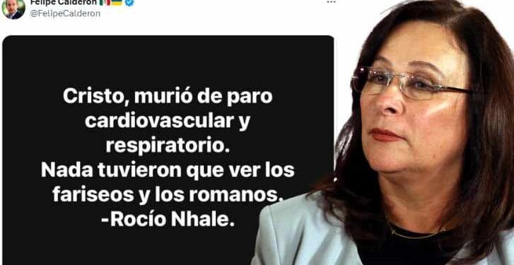 Felipe Calderón ironiza declaraciones de Rocío Nahle por muerte de maestra en Veracruz