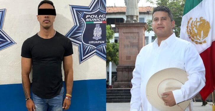 Detienen a escolta de edil de Uruapan por agredir a su pareja