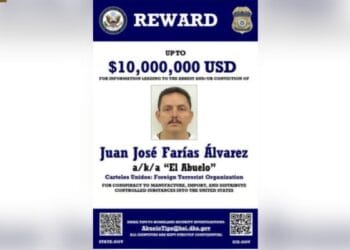 EU ofrece 10 mdp por “El Abuelo” Farías 