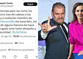Joaquín Cosío respalda a Lilly Téllez tras acusaciones de Morena