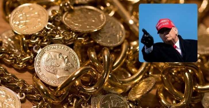 Oro cae más de 1% ante incertidumbre por posibles aranceles en EU