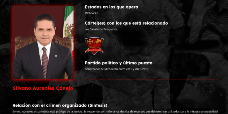 Ubican a Silvano Aureoles como narcopolítico en plataforma