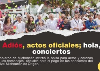 El gobierno de Michoacán gasta el dinero de los homenajes luctuosos… ¡en conciertos!