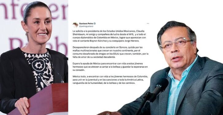 Petro solicita a Sheinbaum apoyo para localizar al cantante B King desaparecido en México