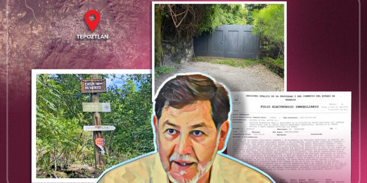 Residencia de Noroña está a nombre de extranjera en predio irregular