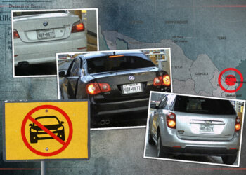 Revelan operación de la mafia de los clones; pasan varios autos con las mismas placas