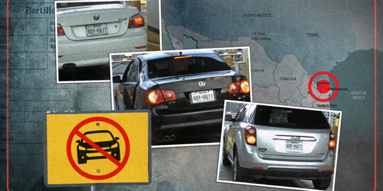 Revelan operación de la mafia de los clones; pasan varios autos con las mismas placas