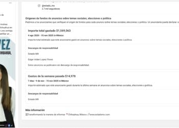 Exhiben gasto millonario en Facebook para ‘inflar’ a Andrea Chávez