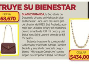 El Norte exhibe lujos de Gladyz Butanda en arranque político