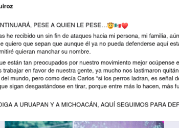 Grecia Quiroz se defiende de ataques y señalamientos