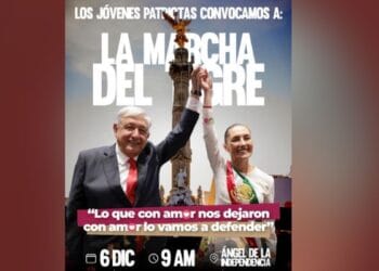 Convocan la “Marcha del Tigre” para el 6 de diciembre en apoyo a la 4T y a Claudia Sheinbaum