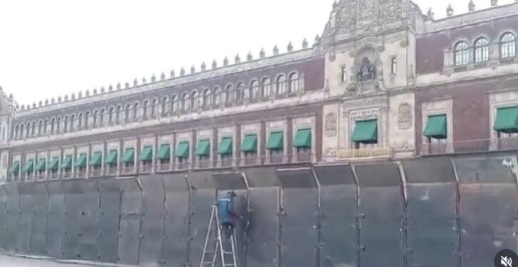 Palacio Nacional se blinda ante marcha de la Generación Z