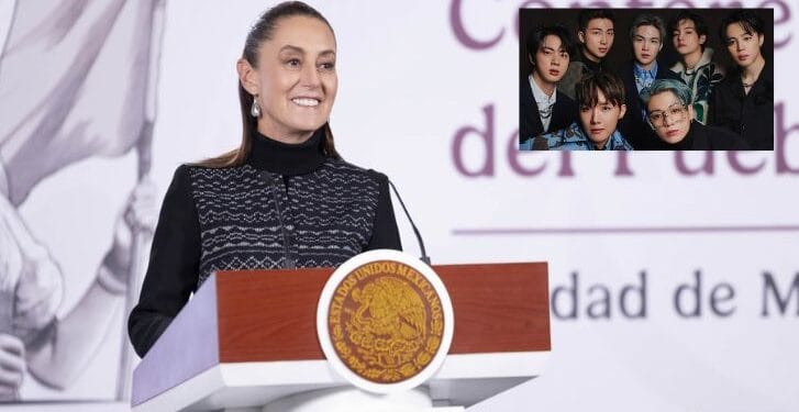 Sheinbaum busca más conciertos de BTS en México ante alta demanda de fans