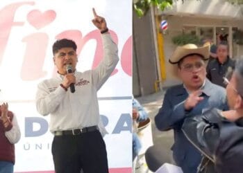 Identifican a militante de Morena que encaró a venezolanos tras detención de Maduro