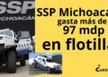 SSP Michoacán renueva flotilla por 97 millones de pesos; adquiere autos blindados