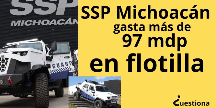SSP Michoacán renueva flotilla por 97 millones de pesos; adquiere autos blindados