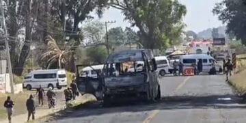 Choferes bloquean carretera Tarímbaro–Álvaro Obregón; exigen seguridad
