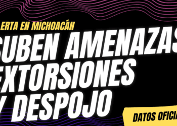 A la baja, homicidios; al alza, amenazas, extorsiones y despojos en Michoacán