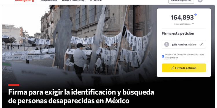 Impulsan petición nacional para identificar a más de 52,000 desaparecidos