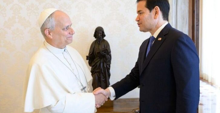 Marco Rubio se reúne con el papa León XIV en el Vaticano