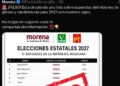 Morena desmiente supuesta lista de candidatos en estados