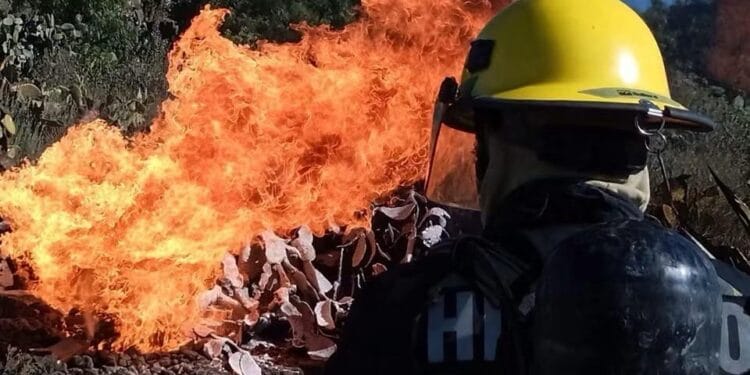 Deja varios técnicos heridos explosión de ducto en Epazoyucán, Hidalgo