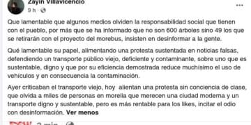 Comunicación Social de Michoacán descalifica protesta por árboles y responsabiliza a medios por ‘desinformación’
