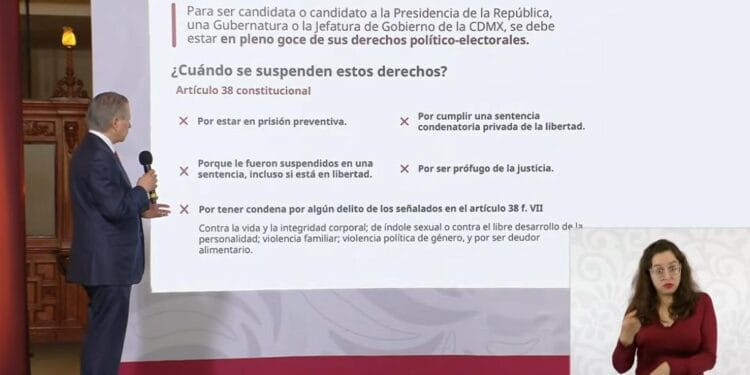 Prófugos de la justicia no pueden ser candidatos, aclara Arturo Zaldívar