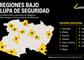 ‘Mapean’ riesgos de seguridad en 13 regiones de Michoacán, revela Segundo Informe federal