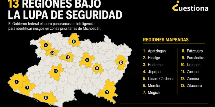 ‘Mapean’ riesgos de seguridad en 13 regiones de Michoacán, revela Segundo Informe federal