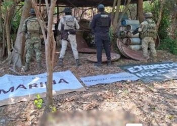 Semar localiza narcolaboratorio en Lázaro Cárdenas, Michoacán