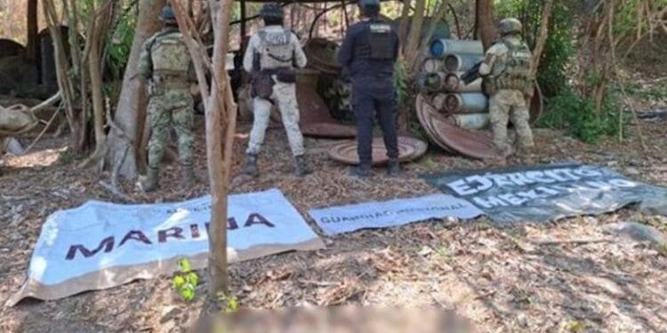 Semar localiza narcolaboratorio en Lázaro Cárdenas, Michoacán