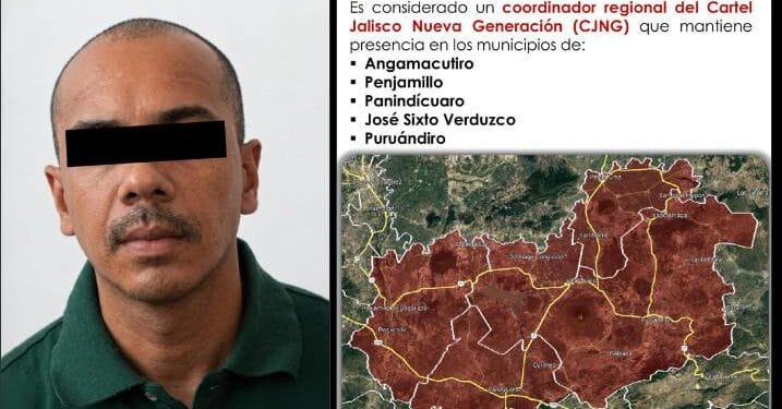 Detienen en Michoacán a ‘El Señor de la T’, presunto coordinador regional del CJNG